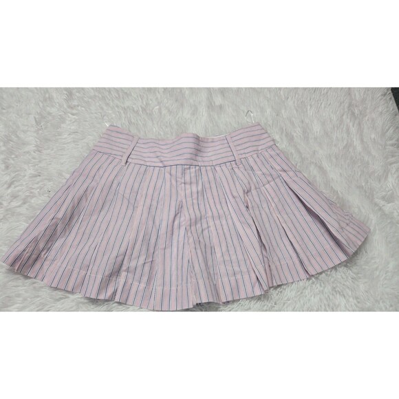 ZARA Striped Wrap Front Cotton Skirt Skorts Size Small - Picture 4 of 8